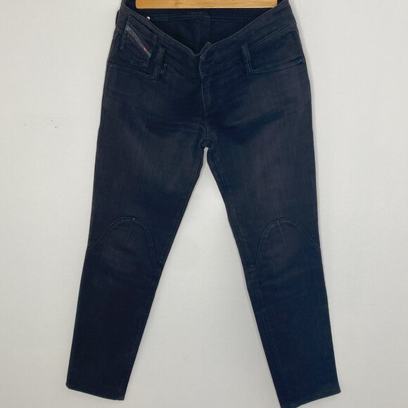 Diesel Industry Jeans - Black/Charcoal - Size 28 / Inseam 26", Knee-Detail - Picture 2 of 10